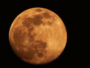 Close-up of moon against sky at night