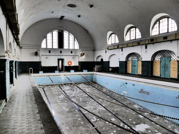 Interior of abandoned building