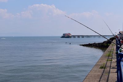 Scenic view of sea against sky