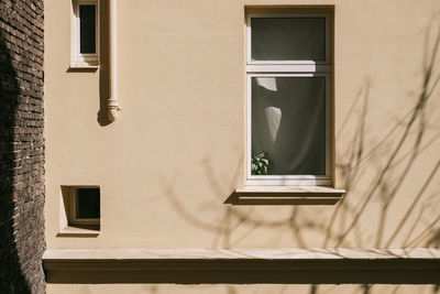 Close-up of window on building