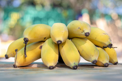 Close-up of fruits on table