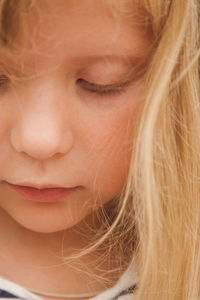 Close-up portrait of girl