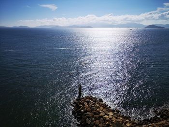 Scenic view of sea against sky