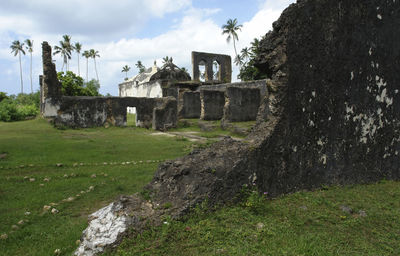 Old ruins against sky