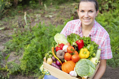 High angle view of food in basket