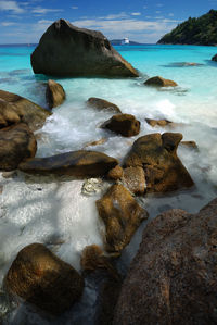 Scenic view of sea against sky