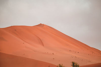 Scenic view of desert against sky