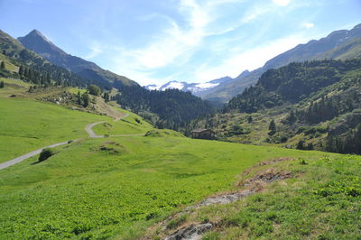 Scenic view of mountains