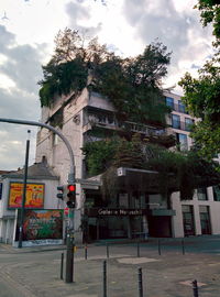 Building against cloudy sky