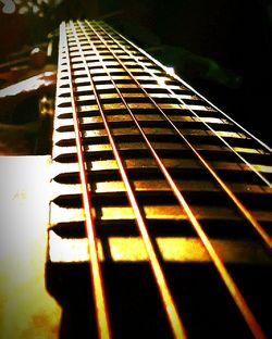 Close up of piano