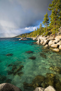 Scenic view of sea against sky