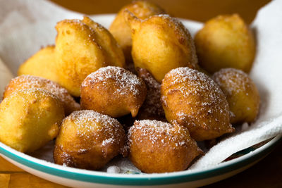 Close-up of served food