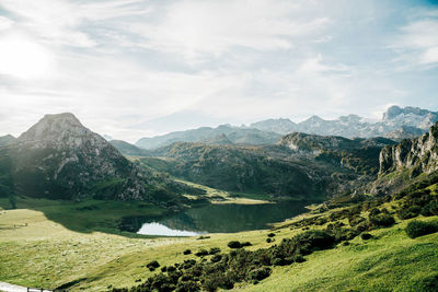 Scenic view of landscape against sky