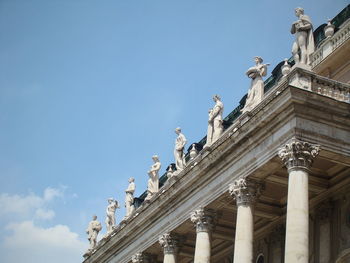 Low angle view of historical building