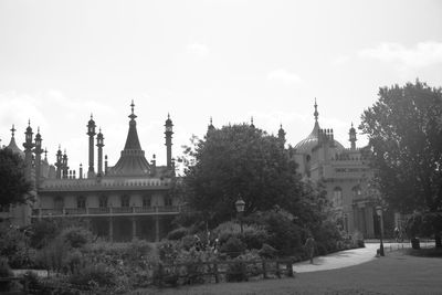 Low angle view of temple against sky