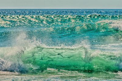 View of sea waves