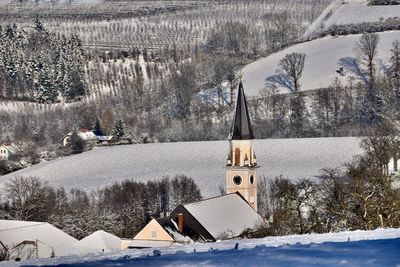 Buildings in winter