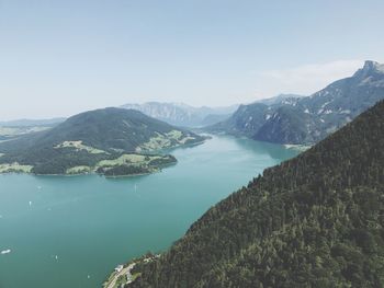 Scenic view of lake