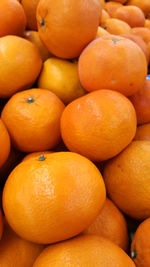 Full frame shot of oranges at market stall