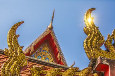 Low angle view of temple