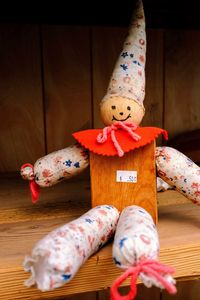 Close-up of stuffed toys on table