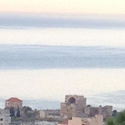 Built structures against the sky