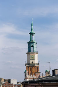 Low angle view of building against sky