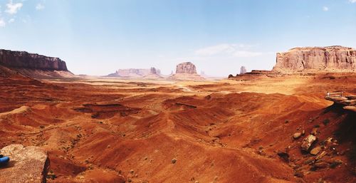 View of rock formations