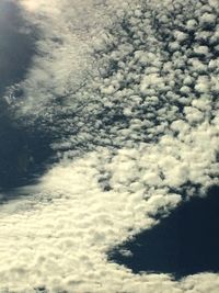 Low angle view of clouds in sky