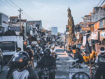 People on city street