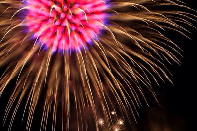 Close-up of firework display