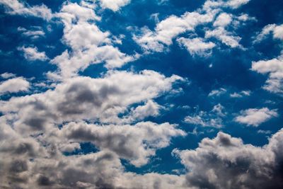 Low angle view of clouds in sky