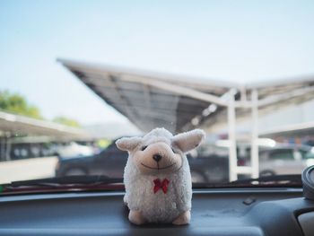 View of toy car