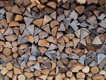 Close-up wood pile