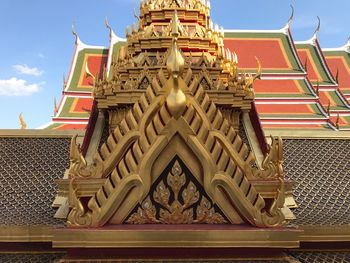 Low angle view of temple