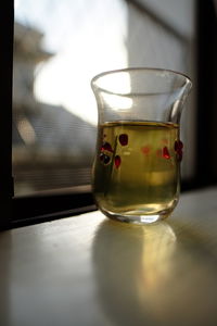 Close-up of drink on table