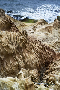 Close-up of sand on beach