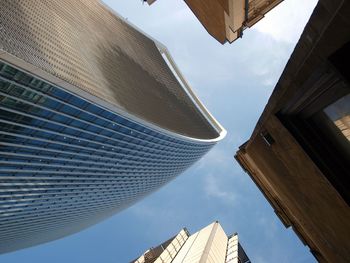 Low angle view of buildings against sky