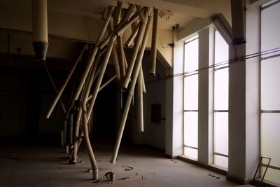 Low angle view of abandoned building