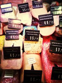 Full frame shot of market stall for sale