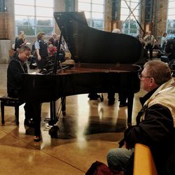 People playing piano