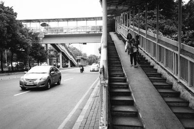 People walking on footpath