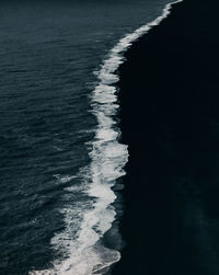 High angle view of sea