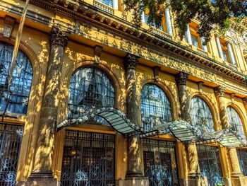 Low angle view of historical building