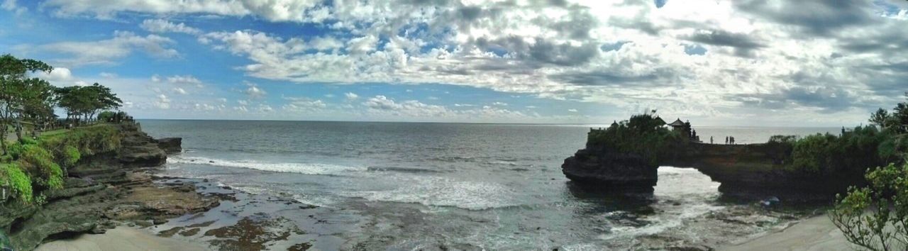 sea, water, horizon over water, sky, scenics, tranquil scene, beauty in nature, beach, tranquility, rock - object, rock formation, cloud - sky, nature, shore, cloud, idyllic, cloudy, cliff, coastline, rock