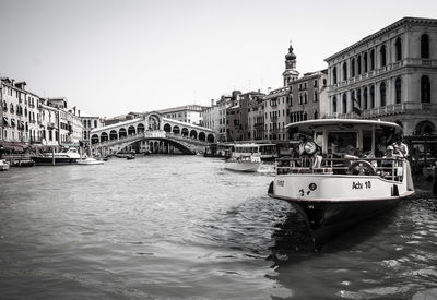 Boats in canal