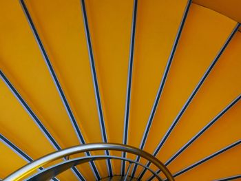 High angle view of bicycle wheel