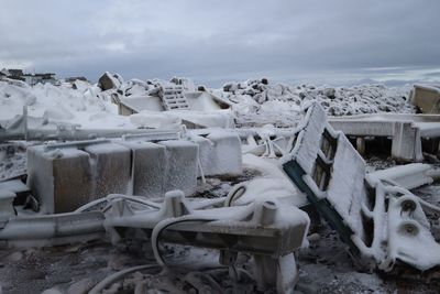 Remnants of an ice storm