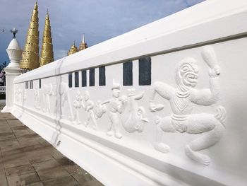 View of buddha statue against sky