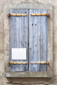 Close-up of door